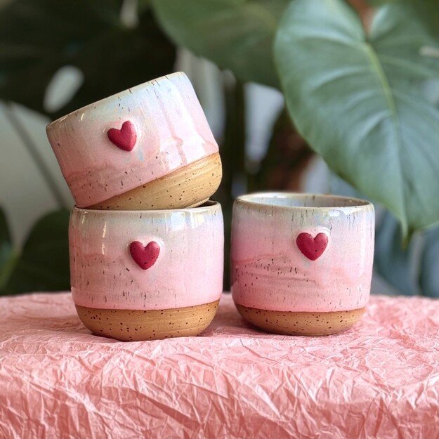 Puodelis su širdele - Saldainis