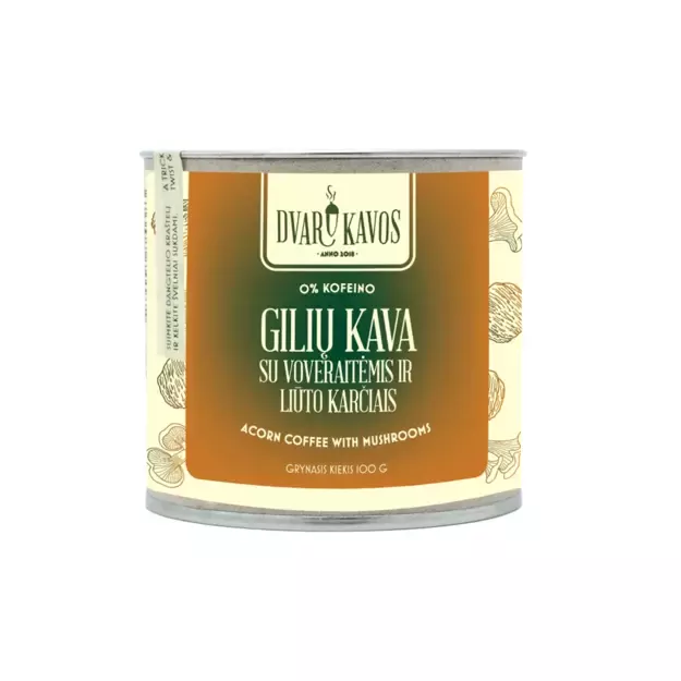 Gilių kava su grybais